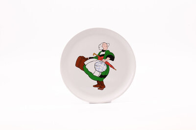 2 assiettes plates Becassine de la faïencerie de Pornic 