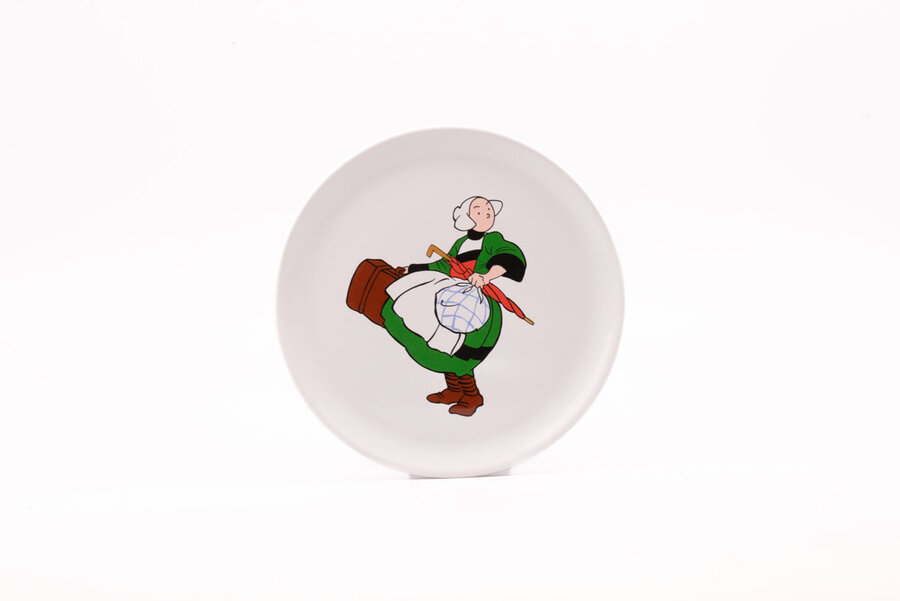 2 assiettes plates Becassine de la faïencerie de Pornic 