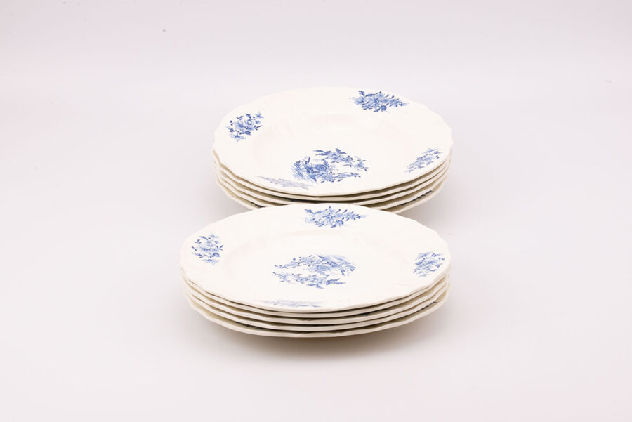 Assiettes creuses et plates Petrus Regout Tournay Ronda