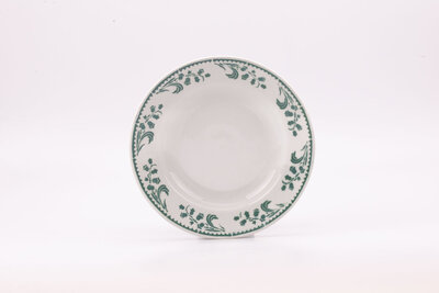 5 assiettes creuses L'Amandinoise avec motif floral brins de muguet
