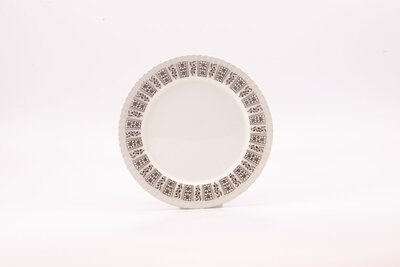 6 assiettes plates Digoin Sarreguemines collection  Bérénice avec motif floral fin et soigné