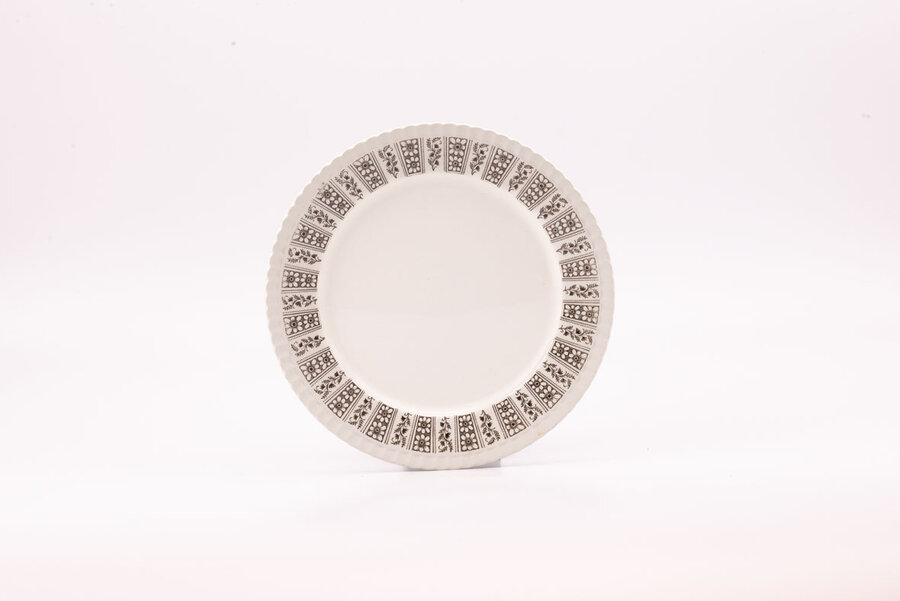 6 assiettes plates Digoin Sarreguemines collection  Bérénice avec motif floral fin et soigné