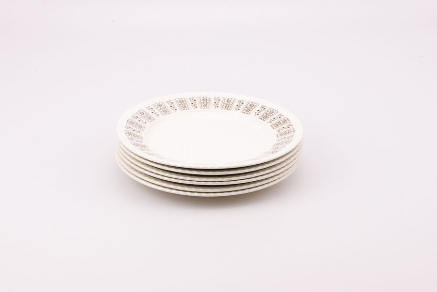 6 assiettes plates Digoin Sarreguemines Bérénice