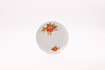 Assiette à dessert Winterling motif floral orange