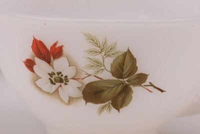 5 tasses Arcopal fleur d'aubépine 