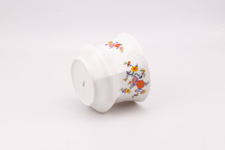 Pot (cache-pot) en porcelaine Wunsiedel motif floral fin et délicat