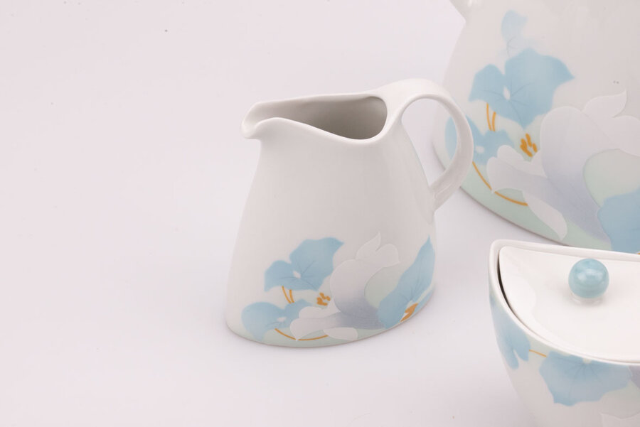 Cafetière, sucrier et pot à lait en porcelaine Scherzer Miranda