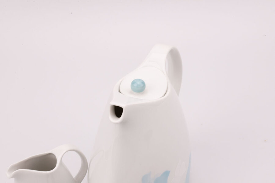 Cafetière, sucrier et pot à lait en porcelaine Scherzer Miranda