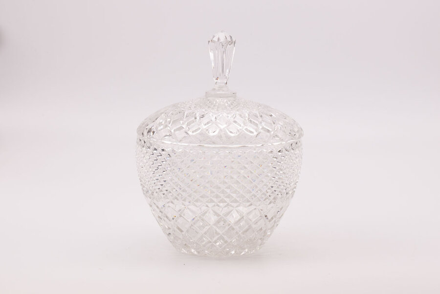 Service à punch vintage en cristal à 6 pièces
