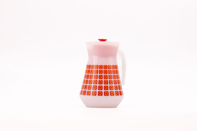 Carafe orange Schott Mainz vintage