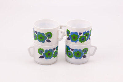 4 tasses Arcopal Lotus