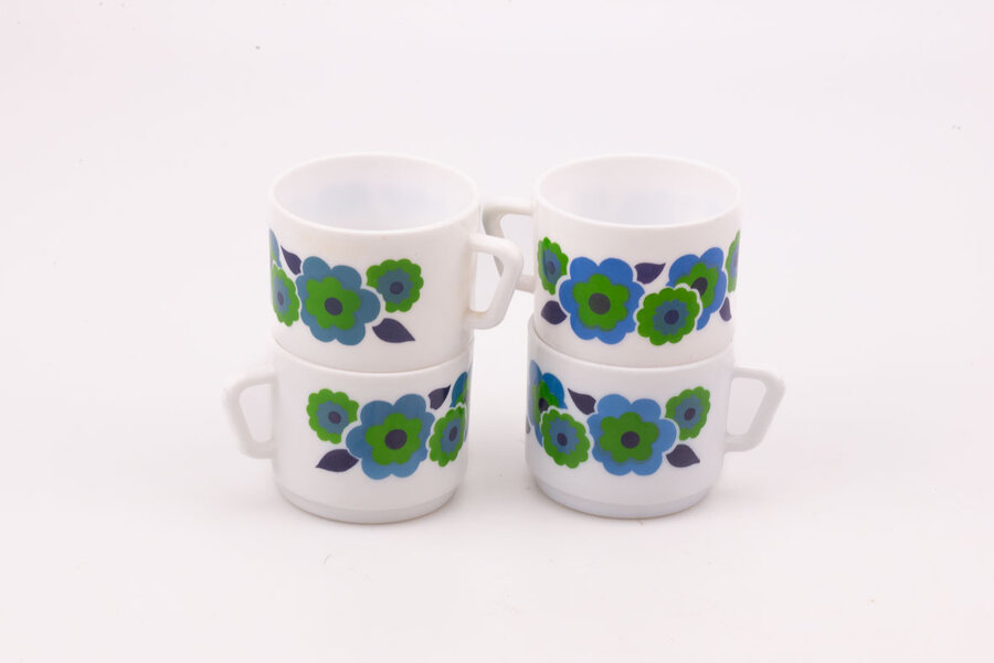 4 tasses Arcopal Lotus