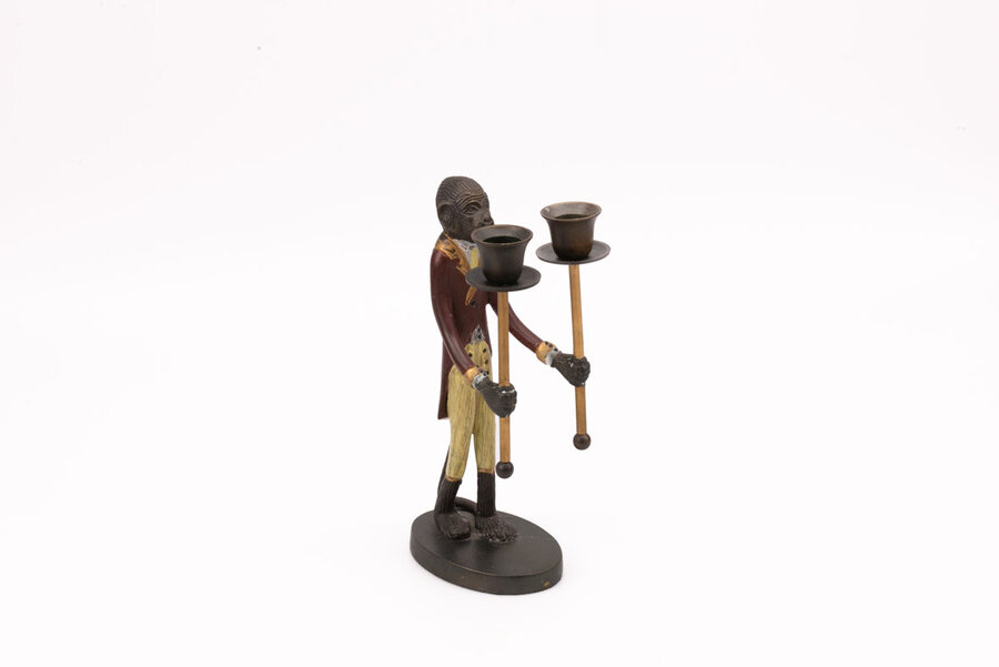 Bougeoir singe majordome / Butler Monkey Candle Holder