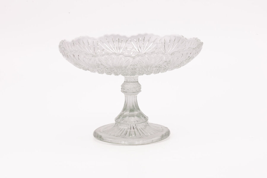 Coupe à fruits vintage en verre transparent  Coupe à fruits vintage en verre transparent