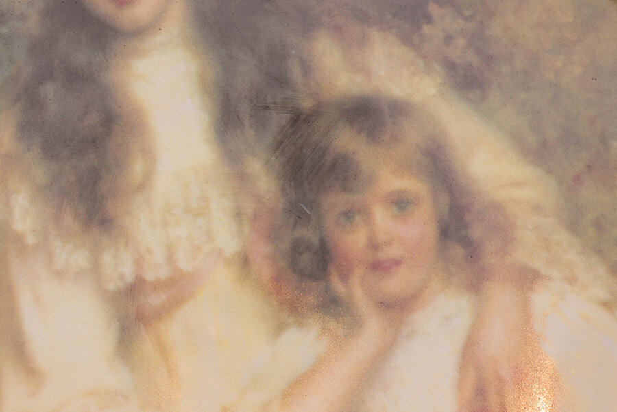 Assiette décorative Victorian portrait of Joyce and Monica show