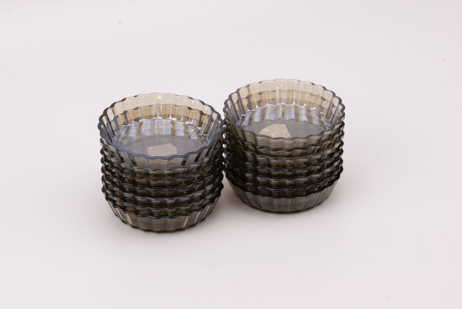 Moule à tartelette en verre fumé Arcopal