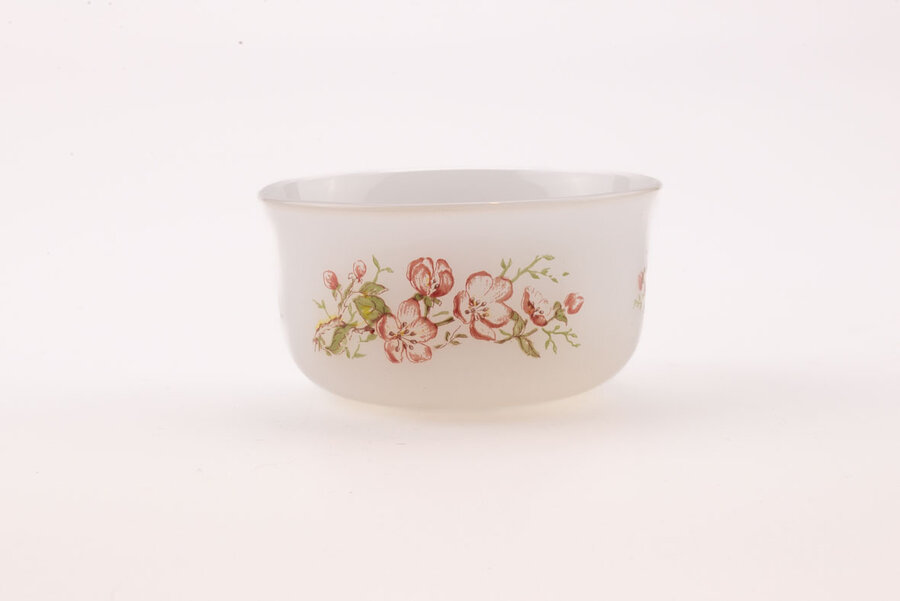 Ramequin en opaline fleuri Florentine d'Arcopal