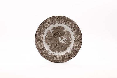 4 très grandes assiettes/plats anglais Woodland Enoch Wedgwood