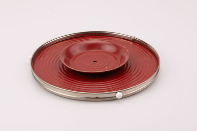 Plateau vintage tournant rose