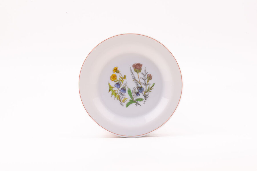 4 assiettes à dessert Arcopal Fleurs champêtres