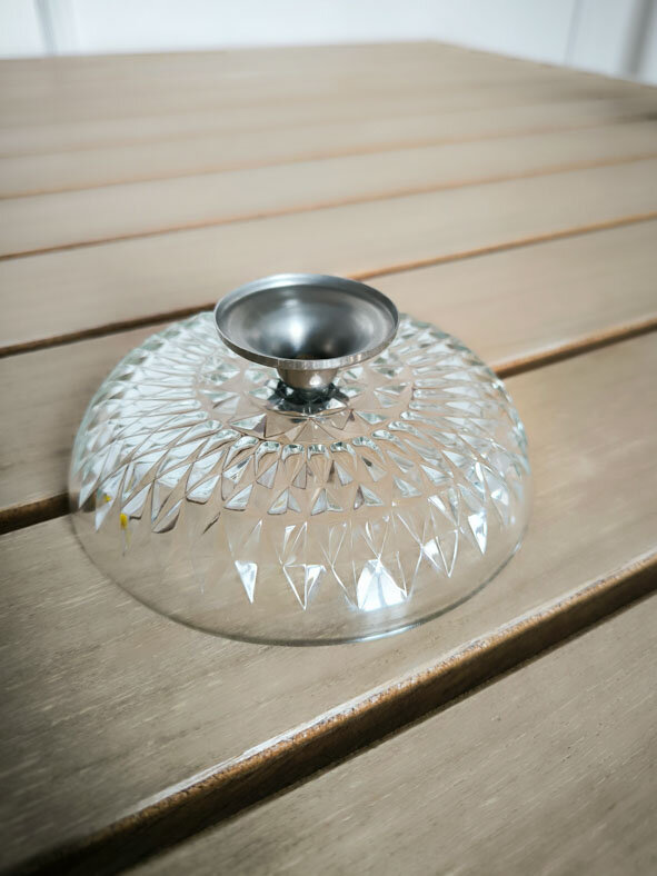 Coupelle en cristal avec pied