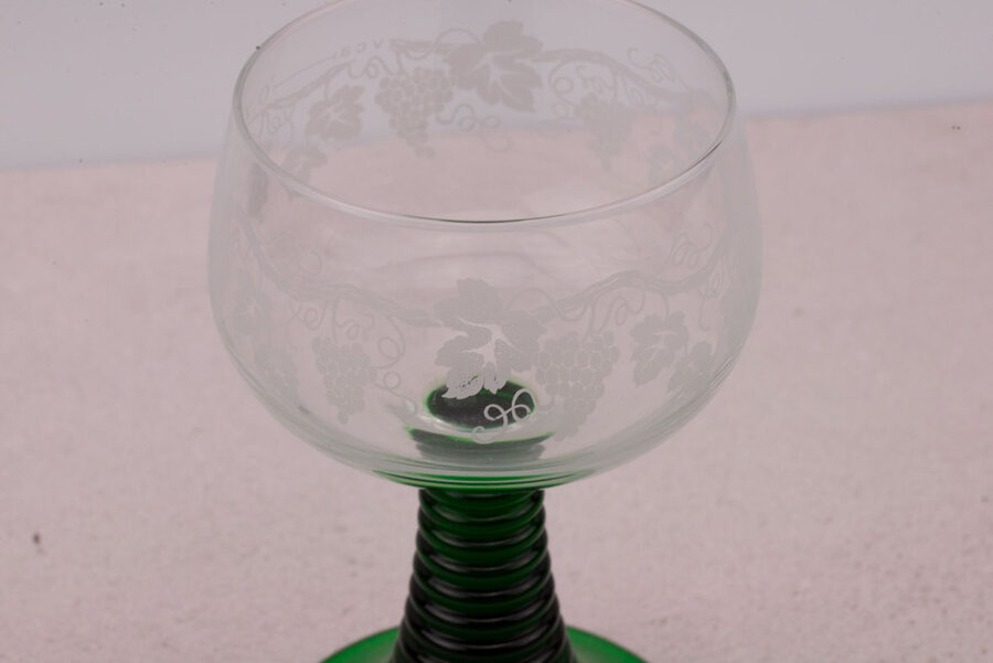 6 verres à vin d'Alsace 0,2 l