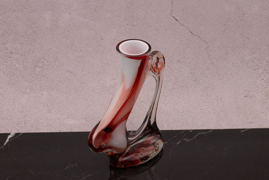 Vase penché style Murano 