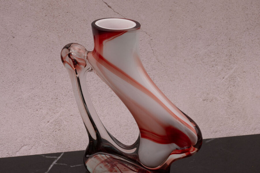 Vase penché style Murano 
