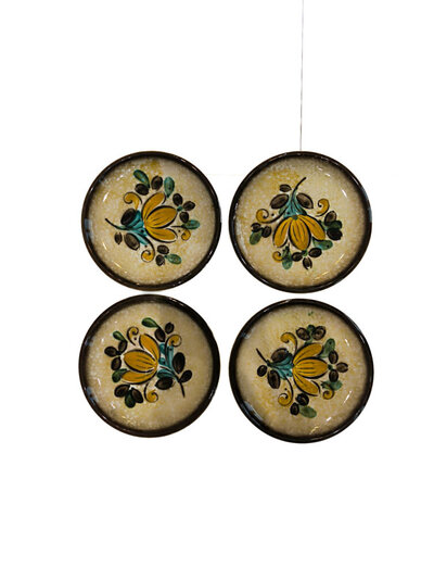 4 assiettes à dessert Boch Corfou