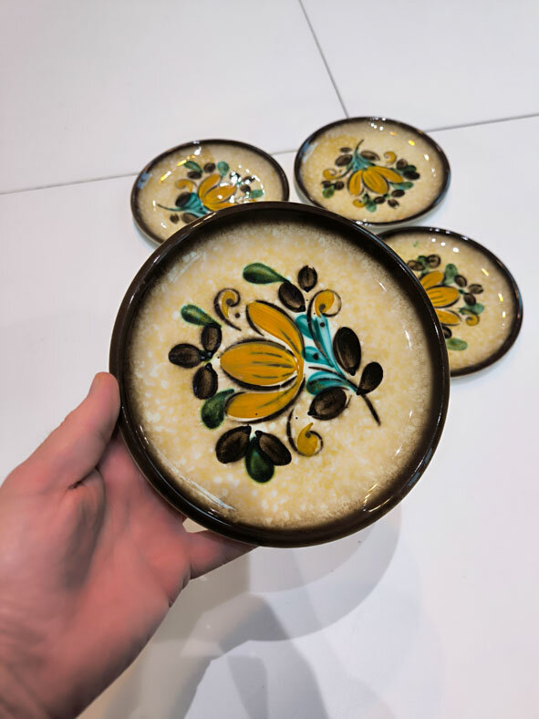 4 assiettes à dessert Boch Corfou