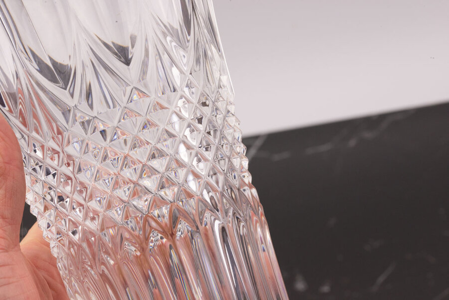 Vase cristal vintage de chez Otero Val Saint Lambert