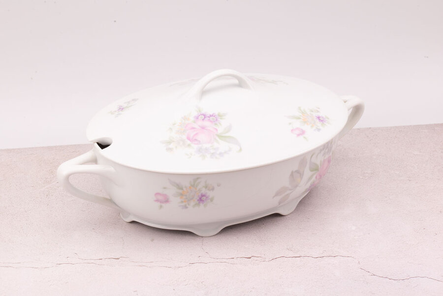 Grand plat/soupière avec couvercle en porcelaine Rosenthal