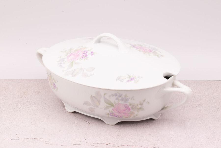 Grand plat/soupière avec couvercle en porcelaine Rosenthal
