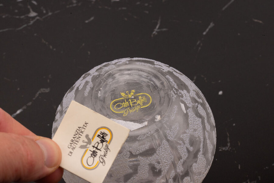 Pot avec couvercle Carlo Buffetti en verre 