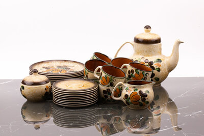 Set à café complet 10 pers de Boch, série Corfou