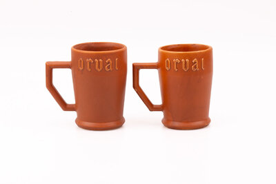 2 verres en grès Orval Coumans