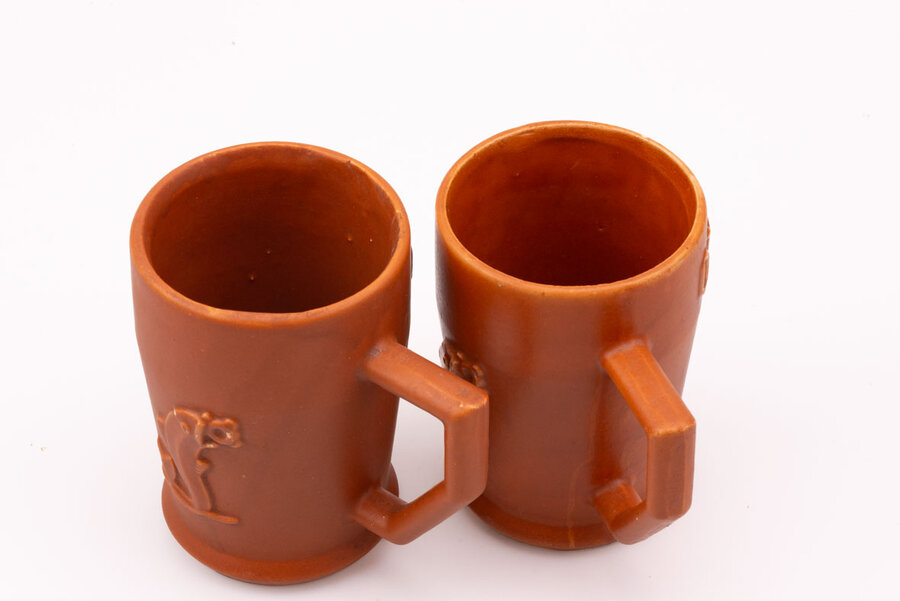 2 verres en grès Orval Coumans
