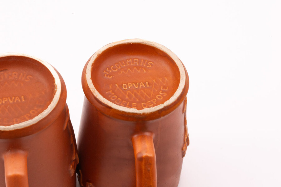 2 verres en grès Orval Coumans