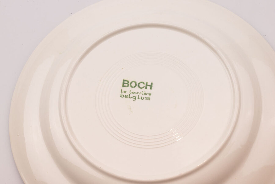 6 assiettes à dessert Boch Copenhague