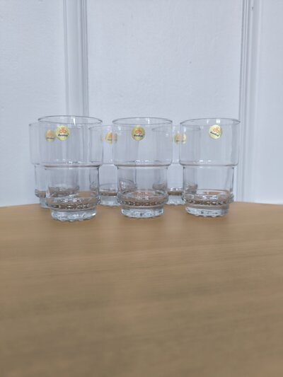 6 verres à eau Durobor
