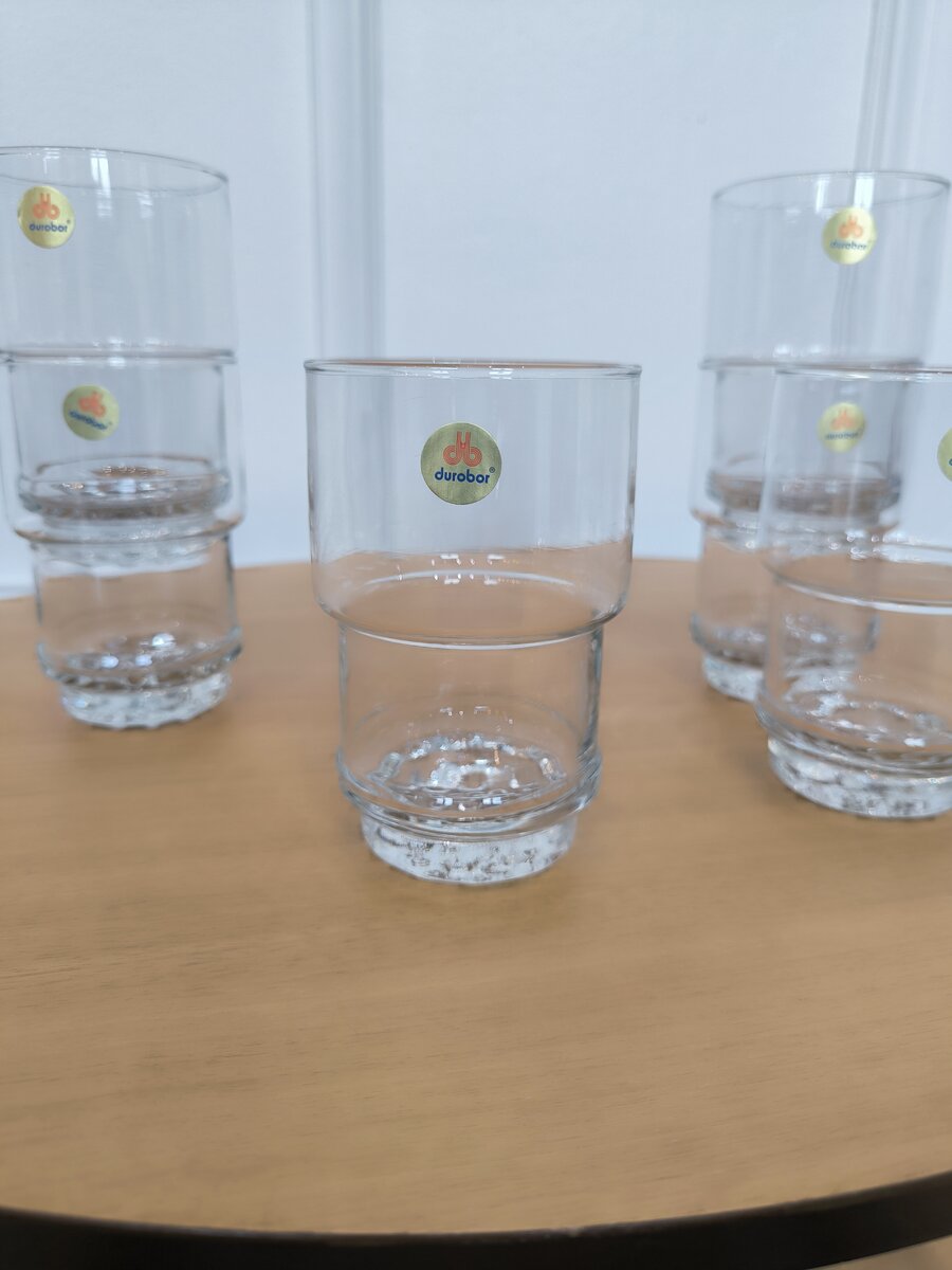 6 verres à eau Durobor