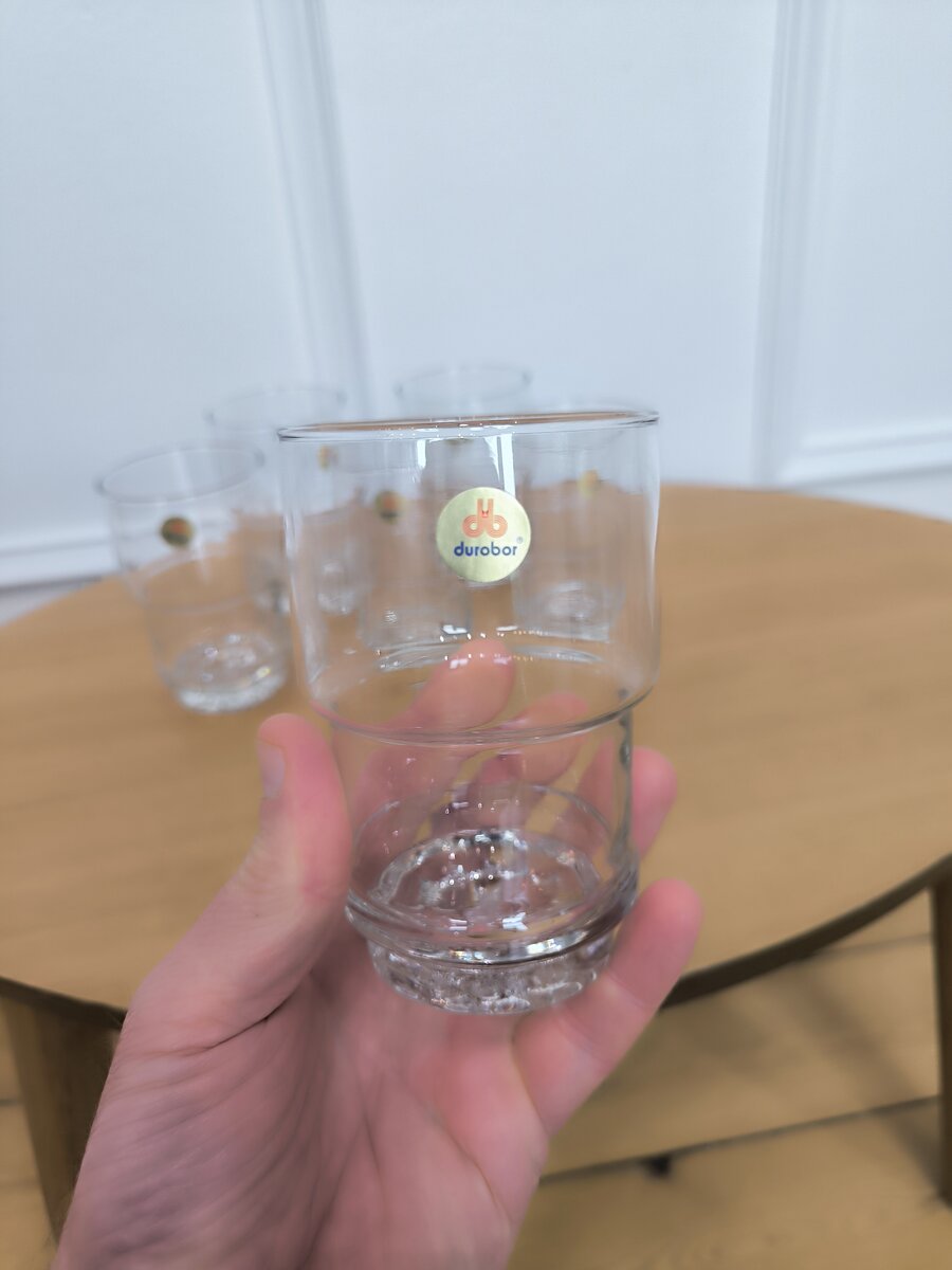 6 verres à eau Durobor