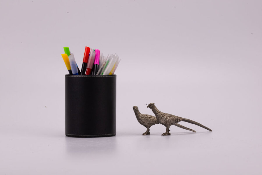 2 petits faisans de déco de table 