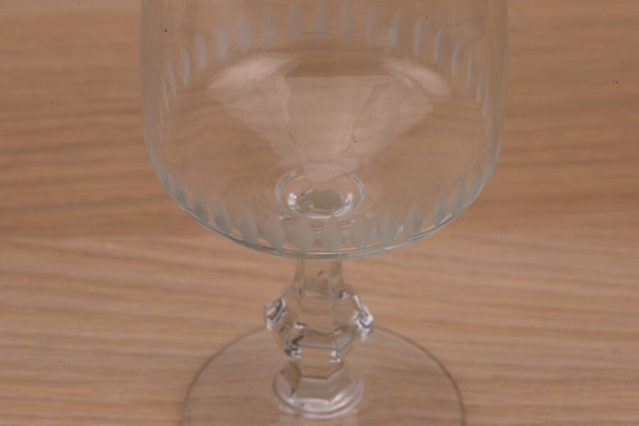 set de5 verres à vin en cristal
