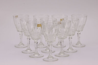 Verres fabriqués en France par la verrerie d'Arques, la bien connue et réputée manufacture Luminarc.