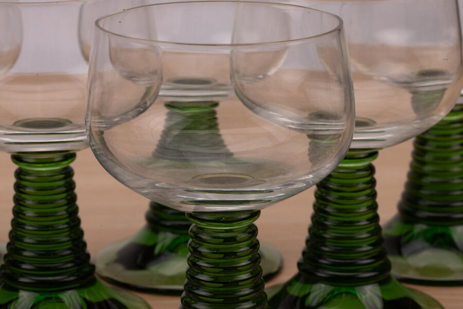 9 verres à vin d'Alsace