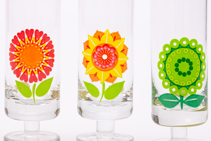 6 superbes verres long drink 