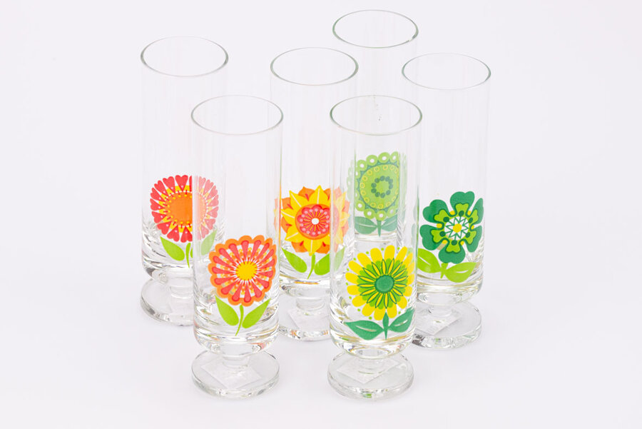 6 superbes verres long drink 