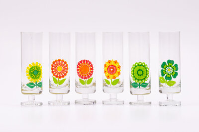 6 superbes verres long drink 