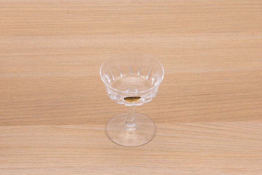 5 petits verres en cristal d'Arques